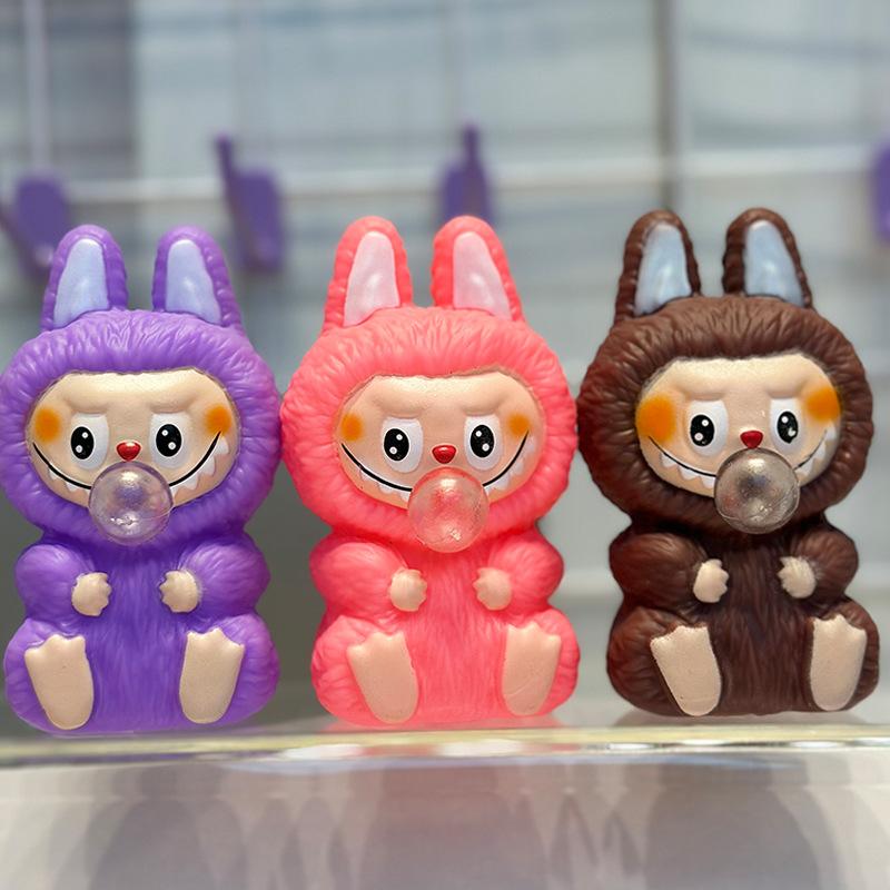 LABUBU Stres Topu Baloncuk Çıkarma Fidget Oyuncak Sıkılabilir Oyuncak