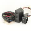 Universal 3 Rocker Switch Kit Door Lock Power Windows 12V for Front Two Doors