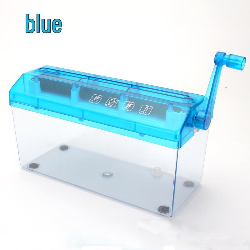 Portable Hand-Crank A4 Paper Shredder for Daily Bills - Mini Strip-Cut Design