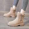Fashion Booties Shoes for Woman Elegant With Medium Heels Suede Women's Ankle Snow Boots Comfortable Designer Luxury High Quality Boot