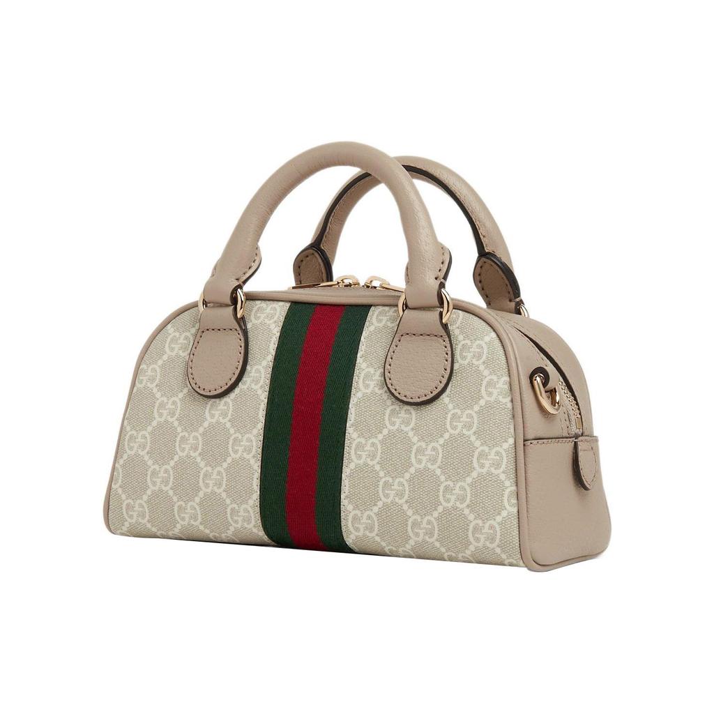 Gucci Ophidia GG Monogram Abnehmbarer Lederriemen Reißverschluss Leinwand und Leder Mini Schultertasche Crossbody Tasche Damen Handtaschen 724606-FABEX-9642