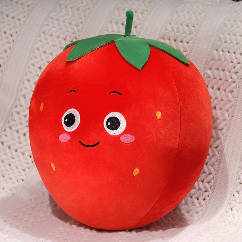 Simulation Fruit Plush Toy Stuffed Watermelon Strawberry Orange Pear Avocado Apple Pillow Soft Food Doll Kids Birthday Gift