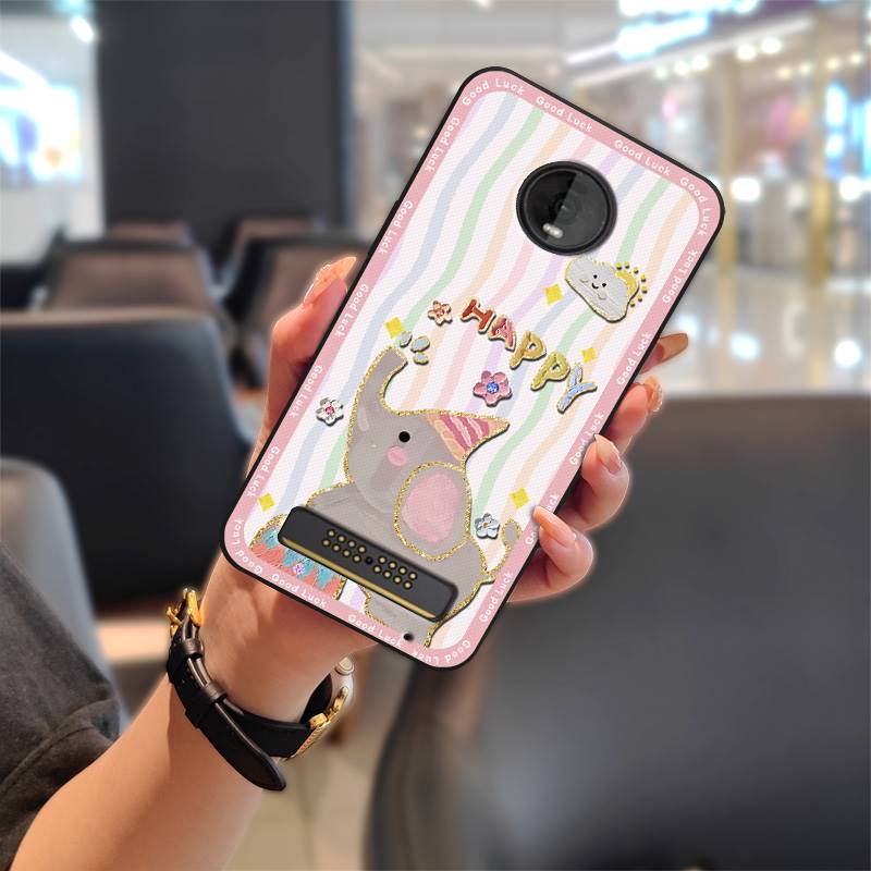 Durable Protective Phone Case For MOTO Z4 Play Graffiti Phone Pouch Cartoon Anti-knock TPU Waterproof Cute Soft Case