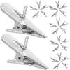 30Pcs Metal Crocodile Clip Home Room Decoration Xmas Tree Ornaments Christmas Flower Clip Wedding Decor New Year Accessories
