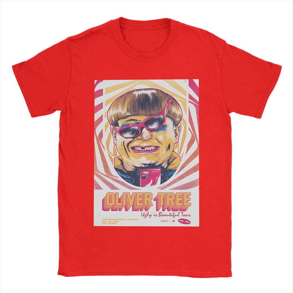 Oliver Tree Ugly Is Beautiful Magliette Unisex Unisex Vintage Cotone Magliette Girocollo Manica Corta Maglietta Grafica Stampata Vestiti
