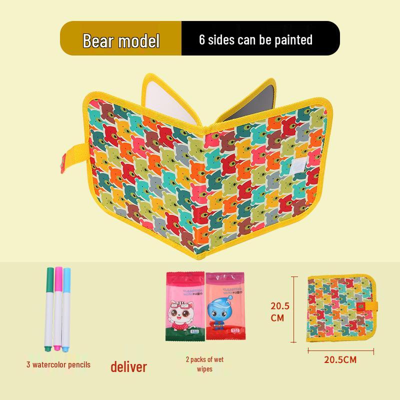 

Детская двусторонняя стираемая доска для рисования мелками - Для раннего развития, рисования, живописи и письма