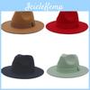 British Style Jazz Hat For Women Men With Wide Brim Cotton Summer Sun Protection Fashion Fedora