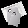 1 Set Stainless Steel Makeup Mixer Nail Polish Mixing Plate Foundation Eyeshadow Mixer Eyeshadow Palette with Spatula Rod