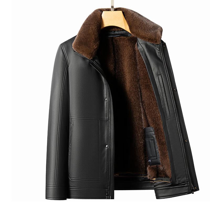 Herren Lederjacke mit Stehkragen aus Lammleder