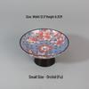 Chinese Blue and White High-Footed Porcelain Pastry Plate - Small Size for Fruit, Tea, Snacks, Nuts, or Pot Stand