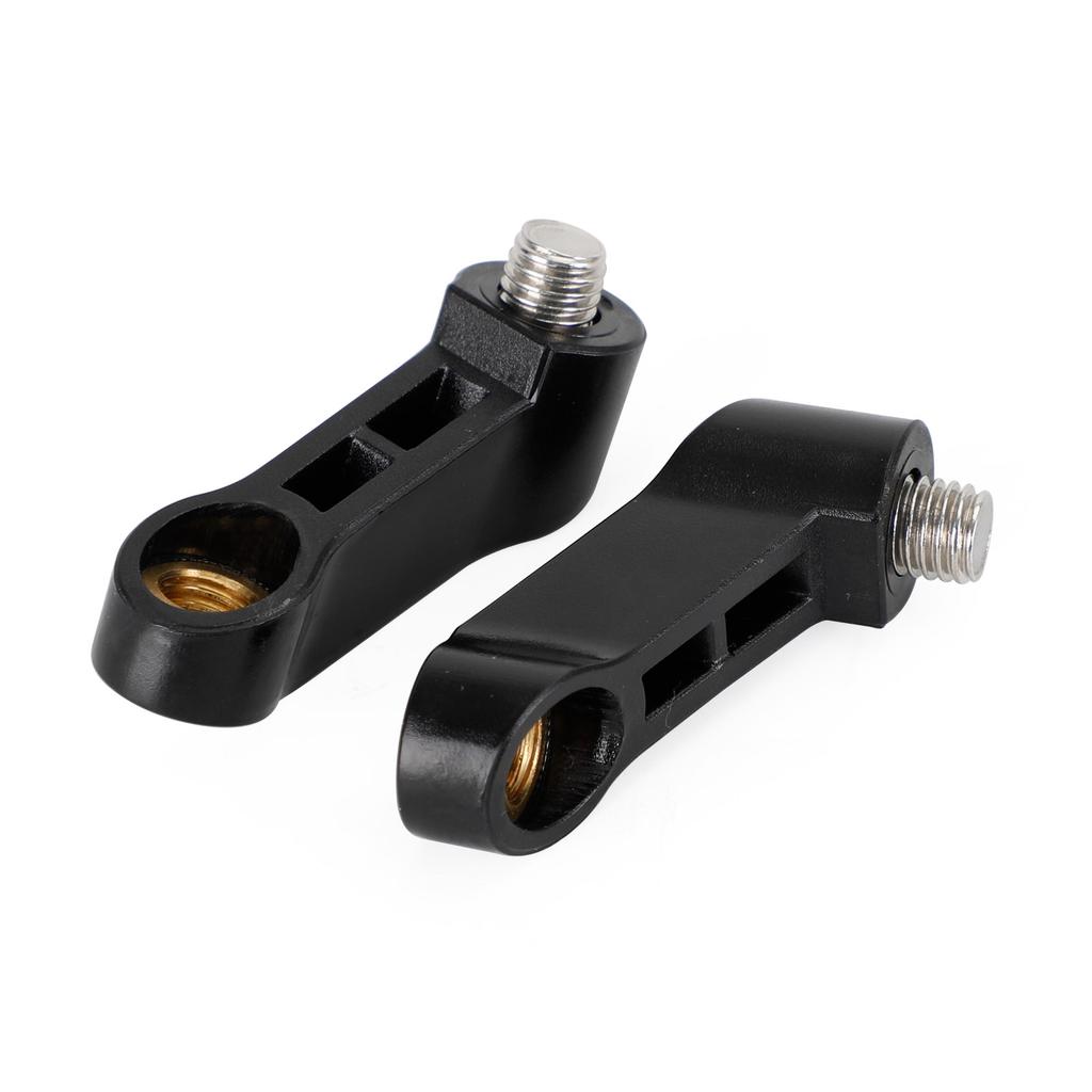 Motorcycle Plastic Mirror Extender-Riser-Extension Black 10mm - M10x1.5 For BMW