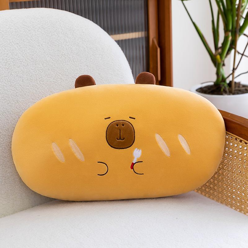 Kapibara Baked Big Bread Pillow Ragdoll Capybara Doll Plush Toy Girls Sleeping Pillow Gift
