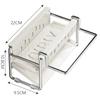 Sink Stainless Steel Shelf Desktop Cleaning Tool Storage Rack Sponge Dish Soap Draining Rack With Towel Bar Kitchen Organizer