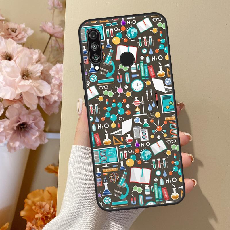 Science Chemistry Caffeine For Huawei Nova 10 SE 9 3i 7i 8i 11i 12i Y73 Y90 Y70 Y72 Y61 Y91 P60 Pro P40 P30 Lite Case