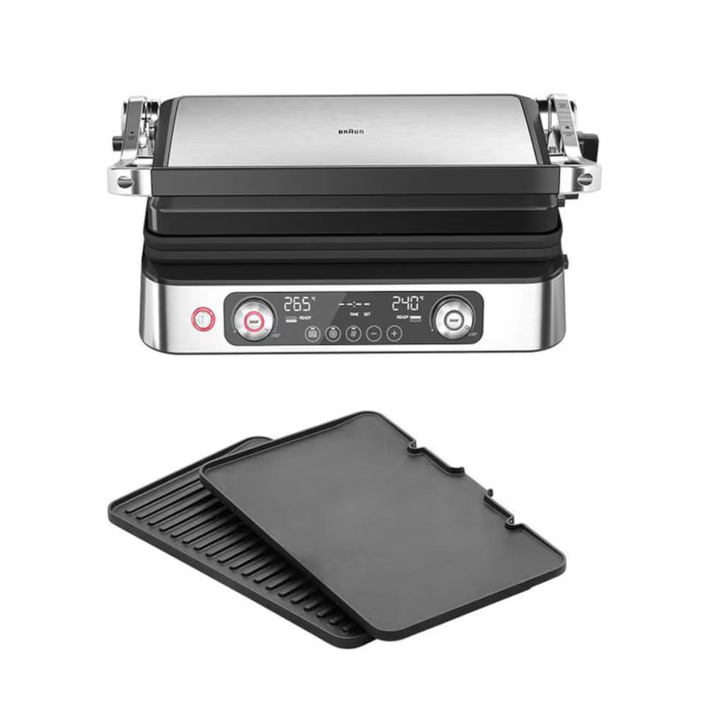 Braun Silber/Schwarz Multigrill 9 Cg9140 Czarny, Kontaktgrill, - Bild 3