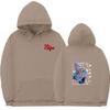 Unisex Anime-Inspired Hooded Sweatshirt With Ribbed Hem Loose Fit 81-90% Cotton 400g Weight Wear