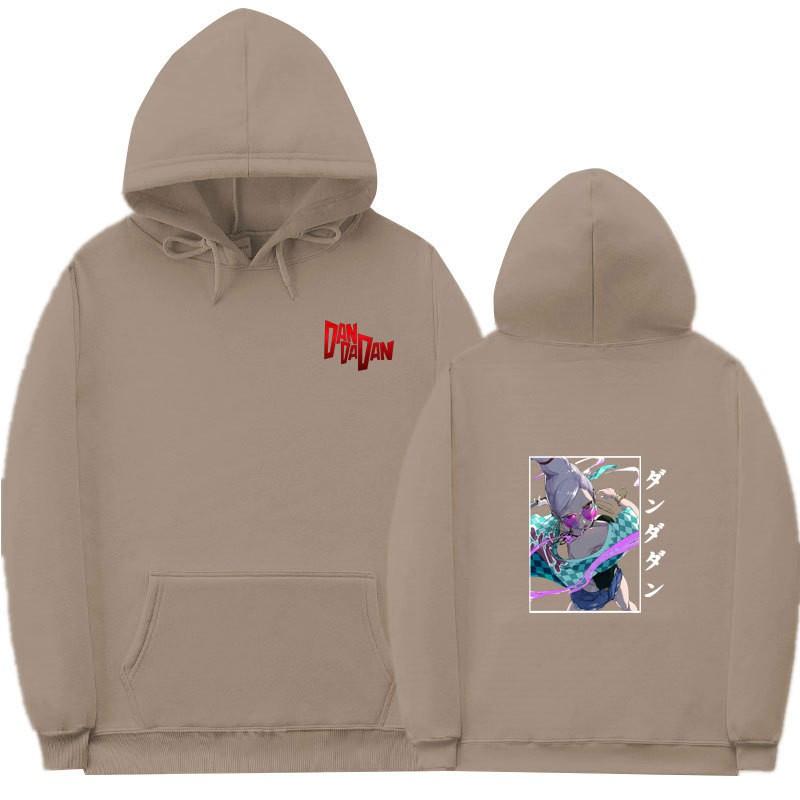 Unisex Anime-Inspired Hooded Sweatshirt With Ribbed Hem Loose Fit 81-90% Cotton 400g Weight Wear