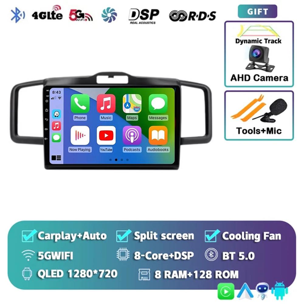 Android 14 wifi+4G Carplay AUTO BT Car Radio For Honda Freed 1 Spike 2008-2016 Navigation GPS Video Player Stereo Multimedia DVD