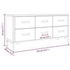 349931 vidaXL Storage Bench Brown 110x30x45cm Recycled Solid Pine