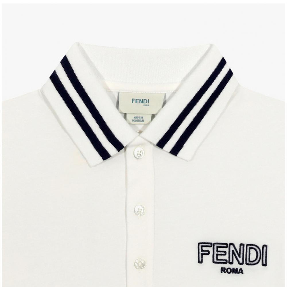 Fendi Logo Polo Kids ShorT Sleeve T shirT Jmi464 7aj f0Tu9