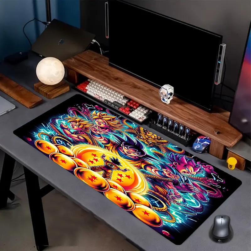 Dragon Ball Print Mouse Pad, Anti‑Slip Desktop keyboard Mat, for PC Laptop Gaming Working Daily Use, Cool Festival Surprise Gift