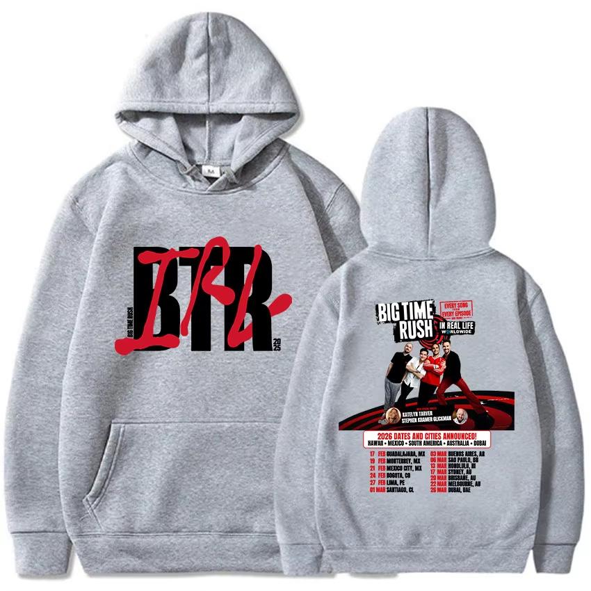 BTR IM ECHTEN LEBEN WELTWEITE TOUR HOODIE Big Time Rush Band Mode Sweatshirts Kapuzenpullover Langarm Herren Pullover Neue Streetwear
