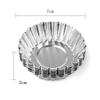 10 Pcs Nonstick Baking Pastry Tools, Reusable Silver Stainless Steel Cupcake, Egg Tart, Cookie, Pudding, Cake Mould