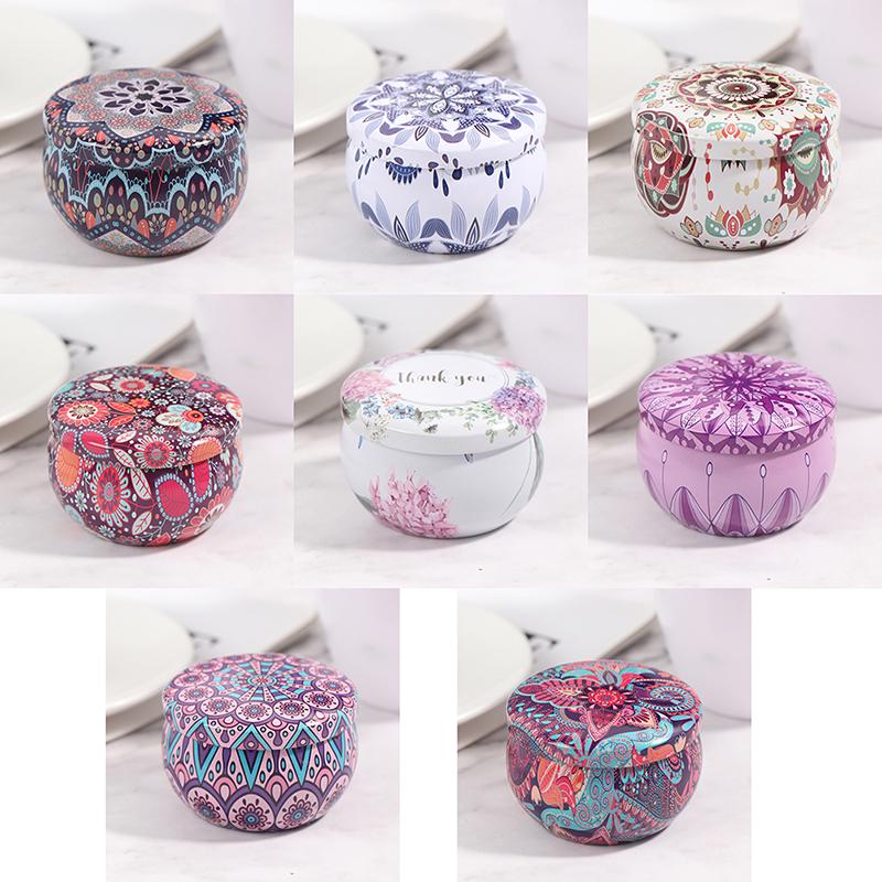 2.2Oz Personality Candy Box Drum-Shaped Cookie Box Party Supply Tea Pot Tin Box
