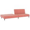 2 Seater Sofa Bed in Pink Velvet