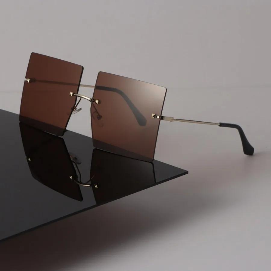 Mode Sonnenbrille Damen Herren Quadratisch Kunststoff Vintage Stilvoll Übergroß Damen Sonnenbrille Retro Urlaub