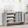 Vinyl Record Cabinet Concrete Grey 78.5 x 35 x 45 cm Particleboard