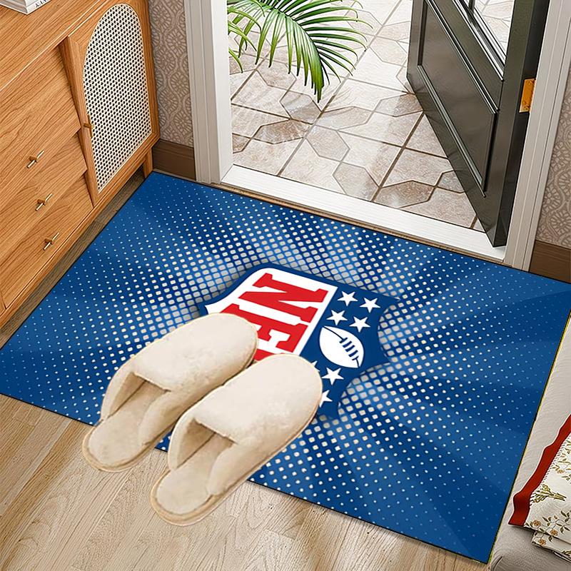 Tappeto Collezione Squadre NFL Tappeto per Ufficio Tappetino Antiscivolo, Tappeto per Sedia Copertura Pavimento per Gaming, Camera da Letto, Soggiorno, Decorazione Casa Regalo di Natale