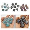 7 Pcs Polyhedral Sets for DND Table Board Roll Playing Games, D8 D10(0-9) D10(0) D12 D20
