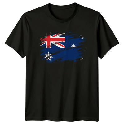 Australian Flag Grunge Style Mens Tee Womens Graphic T-Shirt Unisex