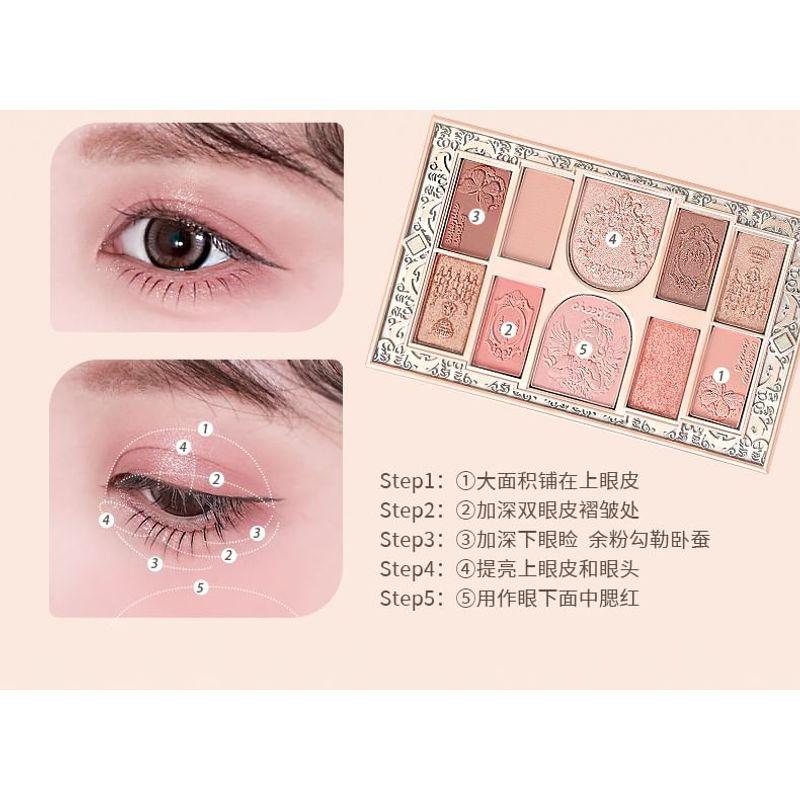 CHEERFLOR - Brilliant Secret Series 10-Color Frame Eyeshadow Palette - 3 Types