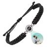 Stainless Steel Bubble Bracelet with 100 Language Projection for Couples