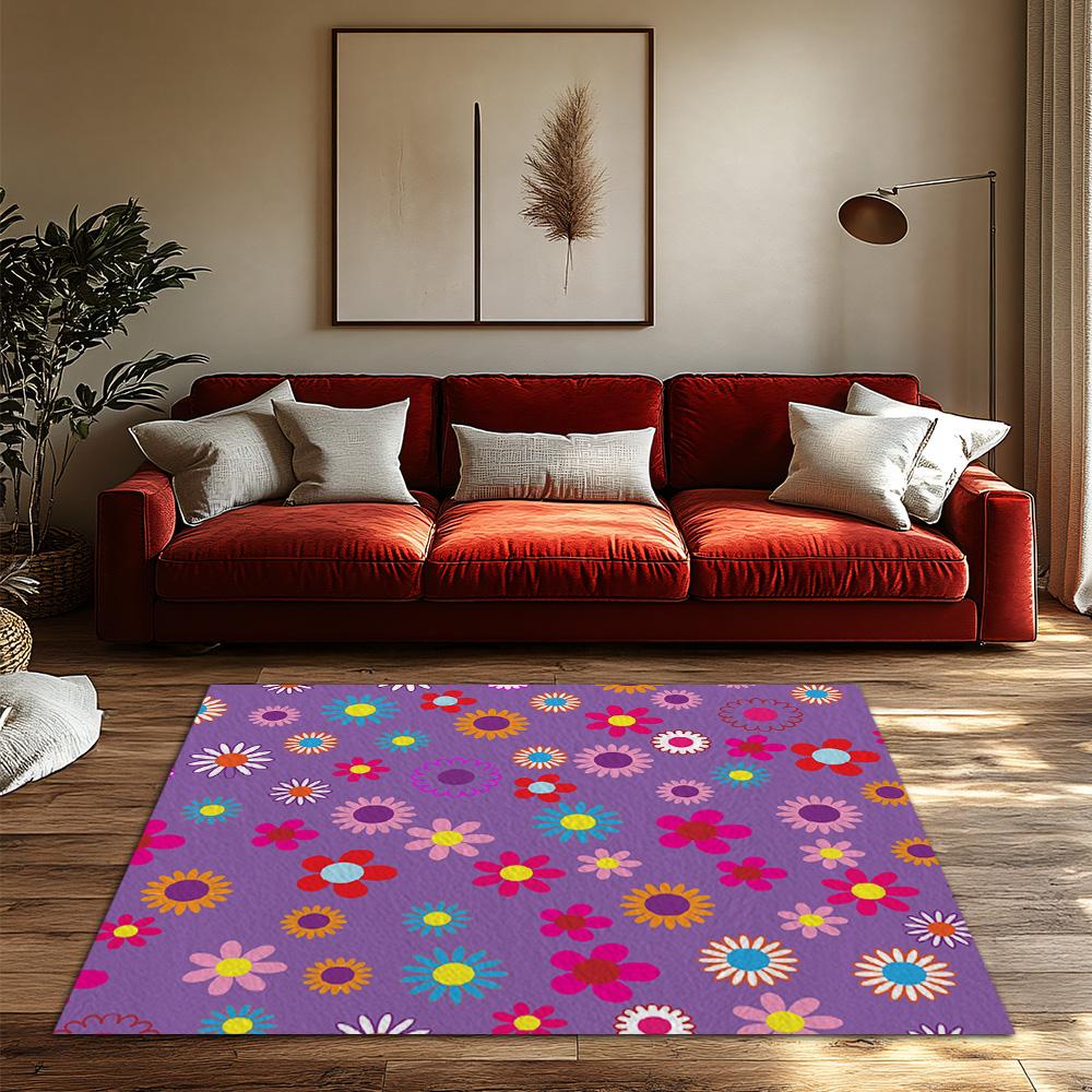 Cute Floral Doormat Indoor Outdoor Washable Entrance Mat Welcome Home Decor Rug Non Slip Floor Mat Home Decor Gift Unique Design