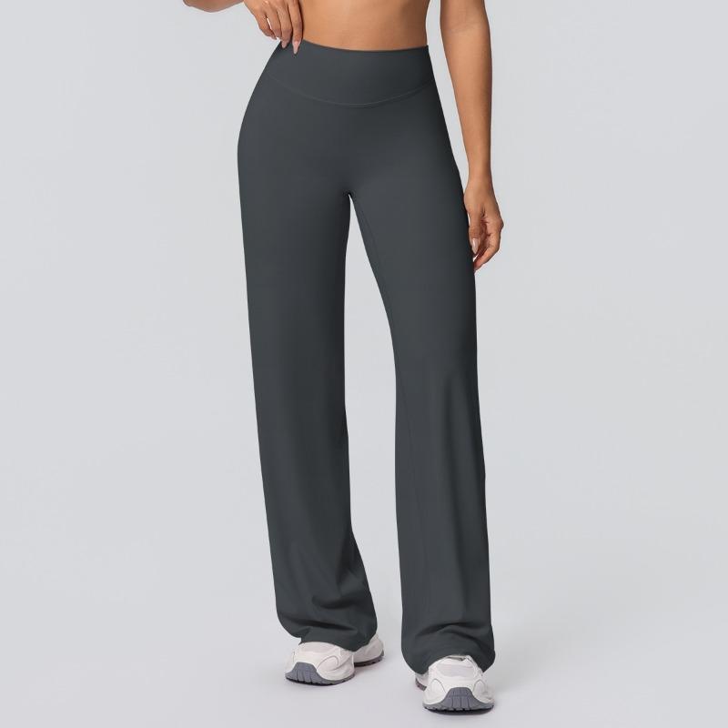Naked tight yoga pants high waist hip lift straight pants loose and thin outdoor sports running fitness trousers