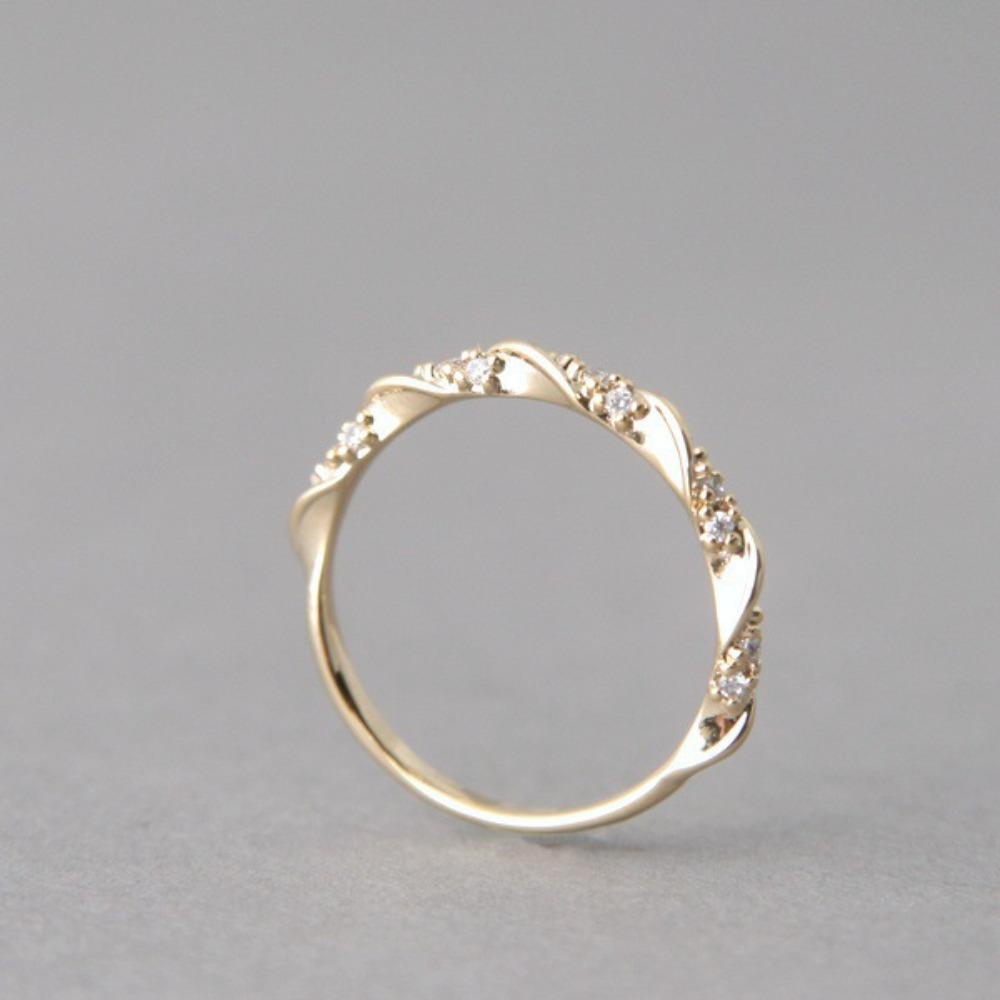 

Luxury 14k Gold Diamond Rings for Women Fashion European American Jewelry no. 6 золотой