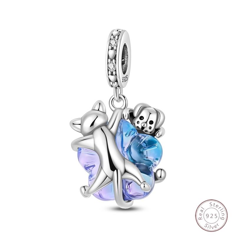 Ice&Snow Charms Copper Xmas Snowman Penguin Elk Rabbit Polar Bears Fit Original Bracelet Pendant Women Jewelry Acc