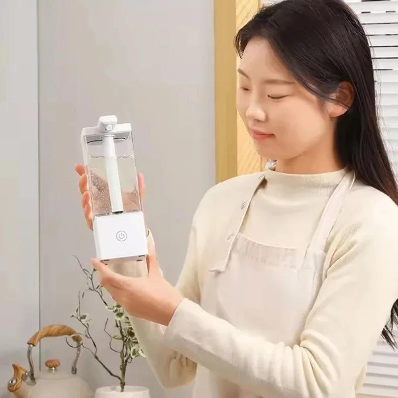 Auto Touchless Liquid Dispenser 490ml Rechargeable for Hand Soap Shampoo Detergent Sensor Pump for Bathroom & Kitchen
