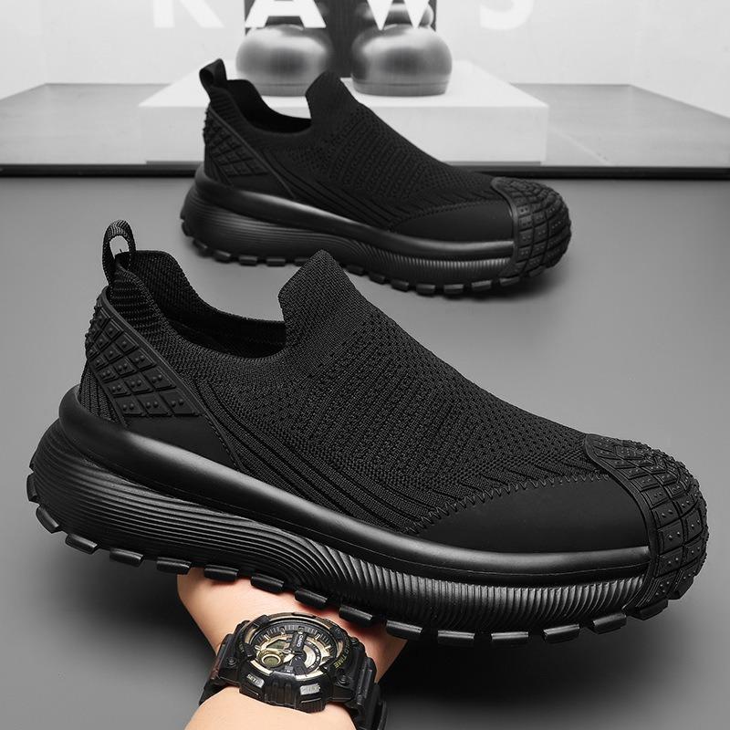 Breathable One-pedal Versatile Sports and Leisure Men's Platform Comfortable Trendy Shoes Men's Shoes Lightweight Elastic Board Shoes