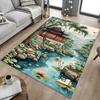 1PC Pavilion Lotus Non-Slip Floor Carpet Compatible for Office&Living Room&Bedroom&Dining Room - Flat - Weave Machine-S0307