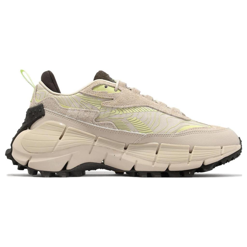 Reebok Zig Kinetica 2.5 Edge Stucco Citrus Glow Unisex Sneakers Tan Grout-F23 100033134