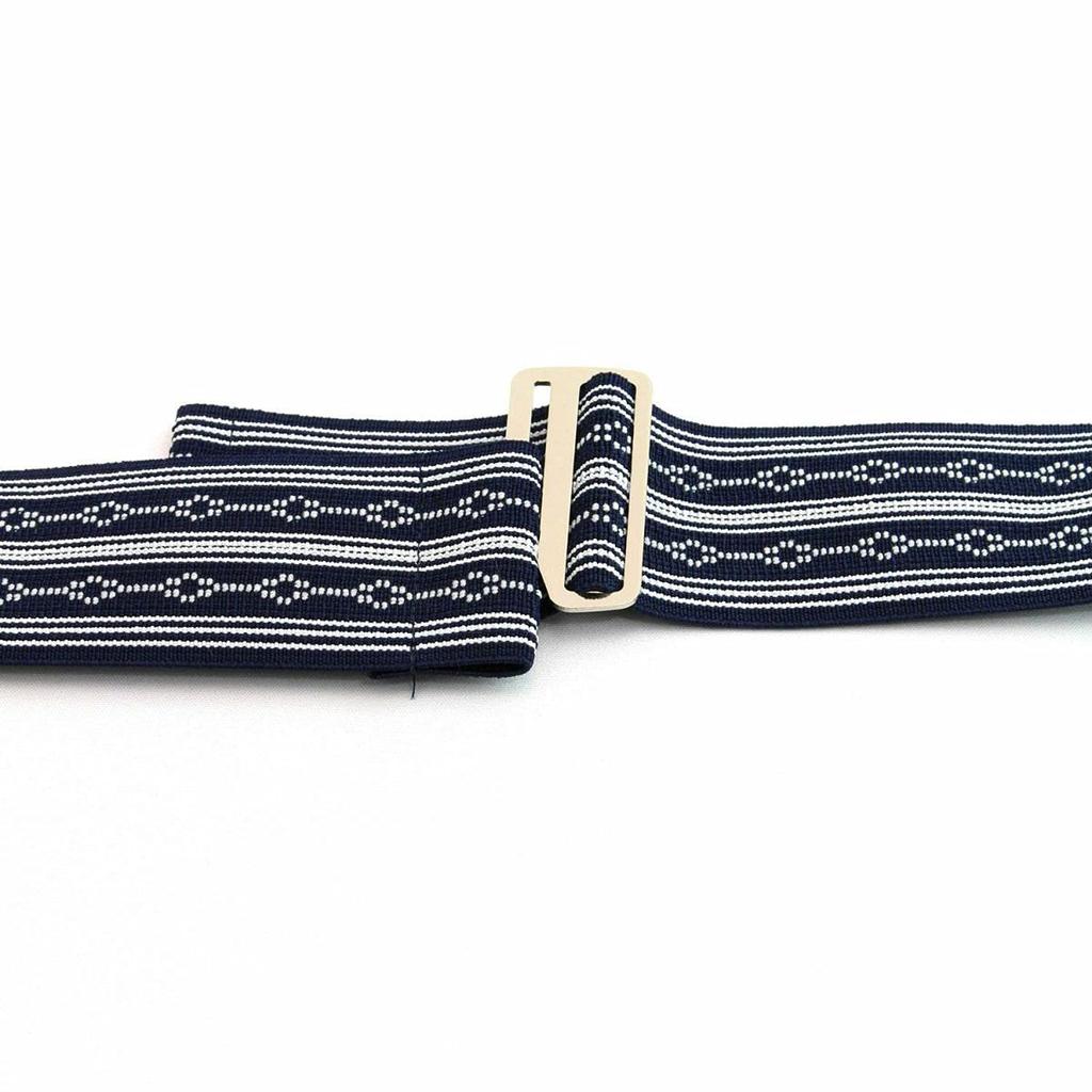 Men's Waist Belt Set of 2, Made of Elastic, Prevents Kimono and Yukata from Coming Unraveling, Made in Japan