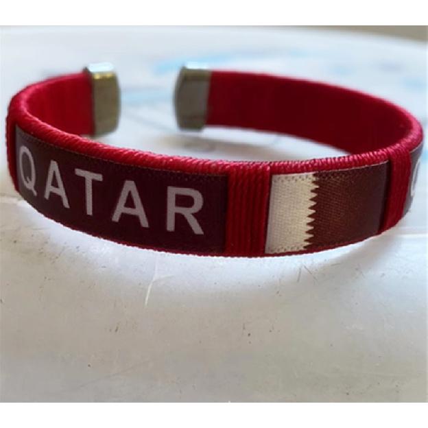 2026 World Cup Flag Bracelet Spain Sports Wristband Embroidered Bracelet Fan Supplies