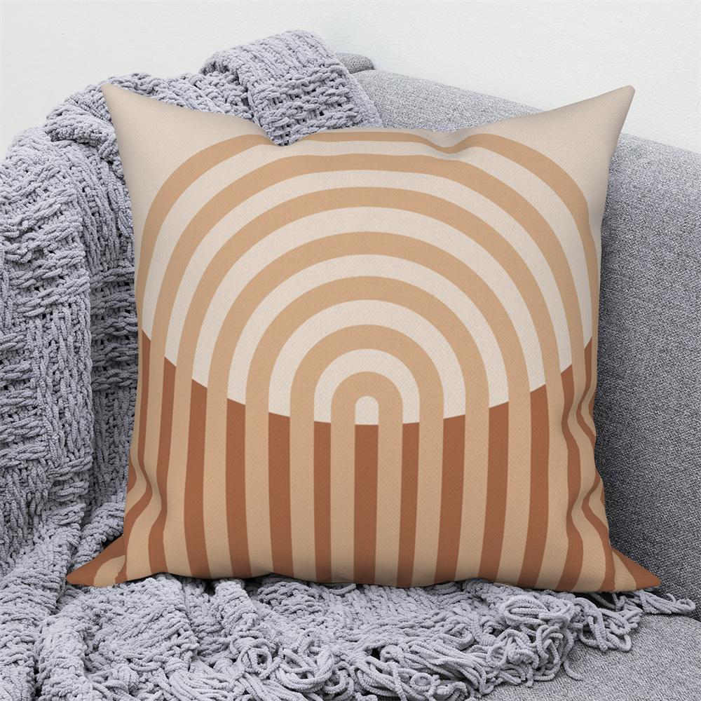 Pillowcase Decoration Home Office Car Abstract Branches and Leaves Nordic Curved  Sofa Cushion Cover