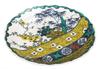 Kutani Ware Iwataya No. 9 Serving Plate, Ko-Kutani Style, K9-349