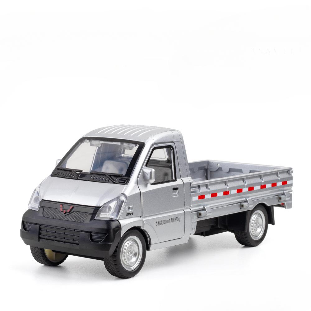1:24 Maßstab Liuzhou Wuling LKW Spielzeugmodellauto Metall Diecast Sammlung MPV Modelle Sound Licht Rückziehspielzeug für Kinder Geschenke