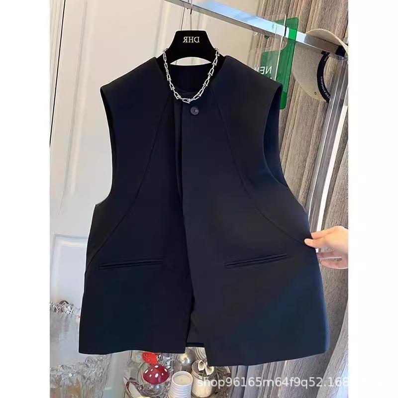 Women S Sleeveless Korean Style Suit Vest Casual Summer